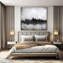 Load image into Gallery viewer, Monochrome Landscape Abstract Canvas Painting, Great for Minimalist Bedroom &amp; Nature - Inspired Lounge LargeART1147
