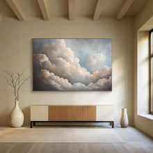 Load image into Gallery viewer, Realistic Cloudscape Abstract Painting for Bedroom Relax Zone &amp; Yoga Studio DKH182
