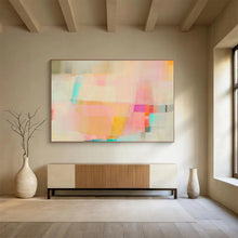 Load image into Gallery viewer, Soft Color Block Abstract Art for Minimalist Nursery &amp; Calm Office DKH053
