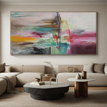 Load image into Gallery viewer, Hand - painted Substantial Colorful Abstract Composition Acrylic Art for Artistic Studios LargeART0056
