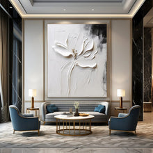 Load image into Gallery viewer, Black &amp; White Minimalist Abstract Art, Perfect for Zen Study &amp; Contemporary Bedroom LargeART2106
