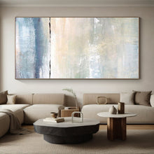 Load image into Gallery viewer, Serene Sea and Sky Abstract Acrylic Art - Perfect for Beach House &amp; Meditation Room LargeART0547
