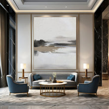 Load image into Gallery viewer, “Textured Grey Abstract Landscape” - Impressionistic Earth Art on Canvas DKH1672

