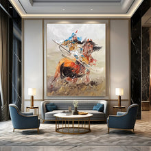Load image into Gallery viewer, “Guan Yu on Horseback” - Chinese Mythology Art on Canvas DKH1590
