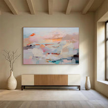 Load image into Gallery viewer, Pastel Abstract Landscape Painting On Canvas DKH410
