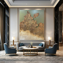 Load image into Gallery viewer, “Crackled Earth Textures” - Abstract Landscape Art on Canvas DKH1509
