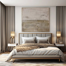 Load image into Gallery viewer, Light Gray Textured Abstract Art for Scandinavian - style Office &amp; Serene Home Library LargeART0957
