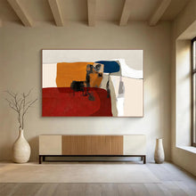 Load image into Gallery viewer, Color - Block Abstract Painting On Canvas with Bold Shapes DKH357
