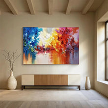 Load image into Gallery viewer, Colorful Forest Reflections: Vivid Nature - Inspired Abstract Large - Scale Hand - painted Abstract Acrylic Art DLZ186
