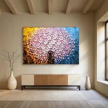 Load image into Gallery viewer, “Pink Blossom Tree” - Textured Floral Abstract Acrylic, Ideal for Bedroom and Conservatory DLZ231
