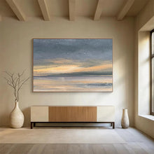 Load image into Gallery viewer, Subtle Sunset on the Shore Abstract acrylic painting DLZ016
