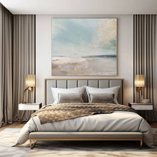 Load image into Gallery viewer, Soft Coastal Abstract Canvas Painting, Great for Beach House Bedroom &amp; Seaside Wellness Center LargeART1102
