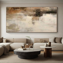 Load image into Gallery viewer, Large - Scale Hand - painted Earth - Toned Abstract Blur Acrylic Art for Bohemian - Inspired Bedrooms LargeART0249
