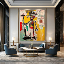 Load image into Gallery viewer, “Raw Tribal - Inspired Figure” – Expressive Abstract Figurative Art with Chaotic Lines DTP103
