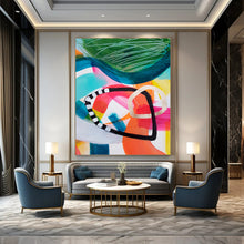 Load image into Gallery viewer, Colorful Abstract Shape Art, Suited for Eclectic Office &amp; Creative Classroom LargeART1825
