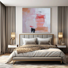 Load image into Gallery viewer, Soft Pink - Orange Abstract Painting, Perfect for Bohemian Bedroom &amp; Feminine Home Office LargeART1385
