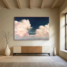 Load image into Gallery viewer, Dreamy Pink Cloudscape Abstract Painting for Nursery &amp; Poetry Corner DKH185
