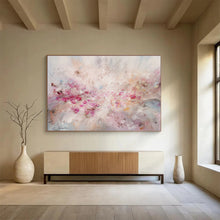 Load image into Gallery viewer, Soft Pink Blossom Burst Abstract Painting on Canvas DKH533
