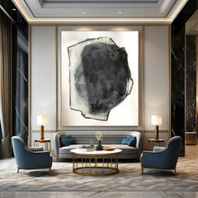 Load image into Gallery viewer, Expressionist Abstract Art, Monochromatic Textured Painting for Modern Gallery Wall &amp; Edgy Studio LargeART2252
