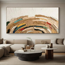Load image into Gallery viewer, Colorful Textured Circle Acrylic Art - Suited for Bohemian - style Studio &amp; Vibrant Breakfast Nook LargeART0663
