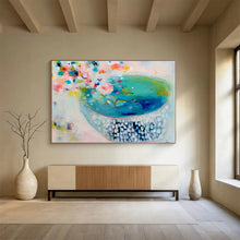 Load image into Gallery viewer, Colorful Floral - Inspired Abstract Art for Cozy Living Room &amp; Feminine Café DKH062
