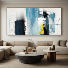 Load image into Gallery viewer, Large Blue - Toned Abstract Art - Ideal for Coastal Home Office &amp; Relaxing Café LargeART0778
