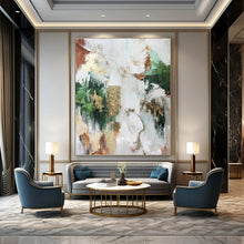 Load image into Gallery viewer, “Multicolor Abstract with Gold” Abstract Painting on Canvas, Eclectic Home Art DKH1011
