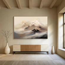 Load image into Gallery viewer, Hazy Mountain Abstract Painting for Rustic Lodge &amp; Meditation Room DKH325

