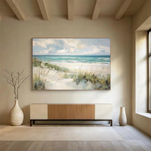 Load image into Gallery viewer, Coastal Abstract Painting with Soft Tones for Beach House Living Room &amp; Relaxing Spa DKH171
