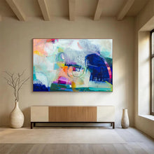 Load image into Gallery viewer, Colorful Abstract Shape Painting - Great for Modern Playroom &amp; Artistic Kitchen DKH026
