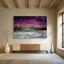 Load image into Gallery viewer, Purple - Dominant Textured Abstract Painting On Canvas DKH391
