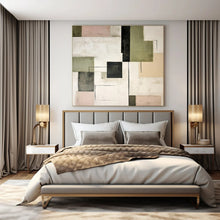 Load image into Gallery viewer, Pastel Geometric Abstract Painting, Suited for Soft - Toned Bedroom &amp; Chic Café LargeART1446
