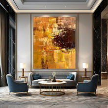 Load image into Gallery viewer, Warm Color - Block Abstract Art, Perfect for Cozy Living Room &amp; Artistic Dining Area LargeART2302
