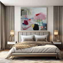 Load image into Gallery viewer, Playful Abstract Doodles Painting - Great for Creative Studio &amp; Bohemian Bedroom LargeART1406
