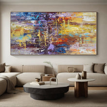 Load image into Gallery viewer, Vibrant Cityscape Abstract Acrylic Art - Suited for Urban Loft &amp; Creative Office LargeART0545
