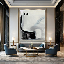Load image into Gallery viewer, Abstract Monochrome Gestures – Gray and Black Expressive Marks DTP205
