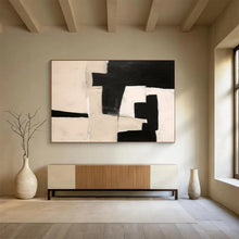 Load image into Gallery viewer, Monochrome Geometric Abstraction Abstract acrylic painting DLZ071
