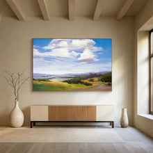 Load image into Gallery viewer, Vibrant Countryside Landscape Abstract Painting On Canvas DKH434
