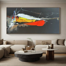 Load image into Gallery viewer, Gray - Pink Graffiti - Inspired Abstract Painting, Brightening Art Studios &amp; Eclectic Living Room Feature Walls LargeART0812
