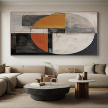 Load image into Gallery viewer, Large - Format Hand - painted Circular Geometric Abstraction Acrylic Art for Contemporary - Style Studies LargeART0247
