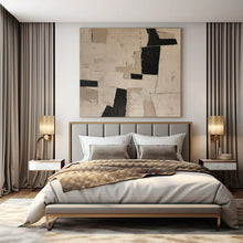 Load image into Gallery viewer, Black and White Collage Abstract Art for Modern Studio Apartment &amp; Industrial - chic Gallery LargeART0955

