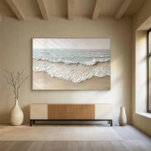 Load image into Gallery viewer, Textured Beach Waves - Coastal Entryway Art LargeART1581
