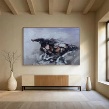 Load image into Gallery viewer, Abstract Horse Painting for Equestrian - Themed Study &amp; Rustic Living Room DKH306

