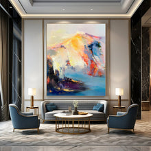 Load image into Gallery viewer, “Colorful Mountain Dreamscape” Abstract Painting on Canvas, Adventure - Inspired Bedroom Decor DKH1061
