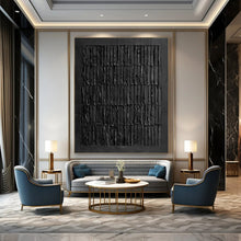 Load image into Gallery viewer, Minimalist Black Striped Abstract - Perfect for Modern Bedroom &amp; Study LargeART2364
