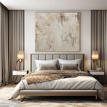 Load image into Gallery viewer, Oversized Hand - painted Neutral Tones Abstract Acrylic Art for Minimalist Hallways LargeART0135
