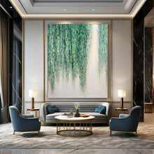 Load image into Gallery viewer, “Hanging Green Vines” - Nature - inspired Abstract Art on Canvas DKH1506
