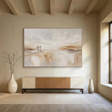 Load image into Gallery viewer, Minimalist Beach Walk Abstract acrylic painting DLZ080
