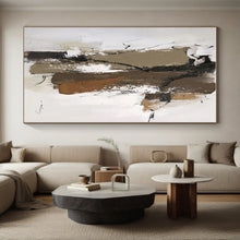 Load image into Gallery viewer, Large - Format Earth - Toned Abstract Art for Rustic Home Office &amp; Cozy Living Room LargeART0496
