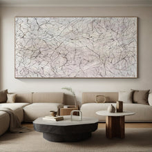 Load image into Gallery viewer, Massive Intricate Gray Lines Acrylic for Minimalist Study &amp; Calming Yoga Studio LargeART0306
